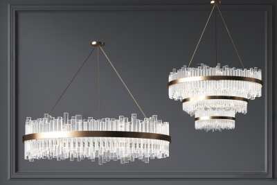 现代吊灯3D模型下载